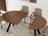 Tavolo rotondo allungabile 100(180)x100 WENDER - noce / Anteprima dell’immagine prodotto 5