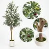 Olivenbaum 180 cm, Künstlicher Olivenbaum mit Früchten und Produktbild-Vorschau 3