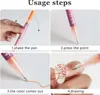 12 Farben Nageldesign Stift Set - Acryl Marker für Produktbild-Vorschau 5