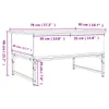 Couchtisch Braun Eichen-Optik 70x50x40 cm Holzwerkstoff Produktbild-Vorschau 10
