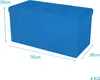 Intirilife Skládací lavice 76x38x38 cm v barvě OCEAN BLUE - Náhled obrázku produktu 2