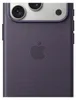 Close-up back view of a purple iPhone case with the Apple logo embossed. Podgląd zdjęcia produktu