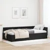vidaXL Eckbettgestell mit Kopfteil Schwarz 100 cm x 200 cm Produktbild-Vorschau 2