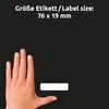 AVERY Zweckform 51064 Štítky AVERY Zweckform, 76 x 19 mm, Náhľad obrázku produktu 2
