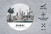 MuchoWow® Mauspad Mousepad Dubai - Straße - Skyline 50x50 Produktbild-Vorschau 3