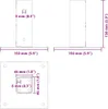 vidaXL Pfostenträger Quadrat 4 Stk. 46x46mm Produktbild-Vorschau 7