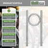 Fahrradanlehnbügel 115 x 53 cm Stahl feuerverzinkt Ø 60 mm Produktbild-Vorschau 6