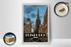 Holzschild Reise 12x18 cm Edinburgh Scotland Altstadt Produktbild-Vorschau 3