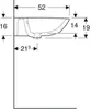 Geberit Geberit Waschtisch RENOVA m HL m ÜL 700x520mm we Produktbild-Vorschau 7