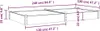 vidaXL Letto rialzato con inserto 240x120x25 cm in legno Anteprima dell’immagine prodotto 8