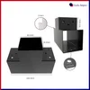 GeZu Impex Pfostenecke 3 Balken T-Model 81 x 81 mm Schwarz Produktbild-Vorschau 2