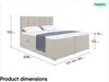 MEBLINI Boxspringbett mit Bettkasten - Gepolstert Produktbild-Vorschau 7