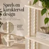 Mica Decorations Latty Plank Beige - Open Boekenkast met Productafbeelding-voorbeeld 4