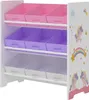 Detský regál "Boiro" s 9 skladacími boxmi 60 x 62 x 30 cm s Náhľad obrázku produktu 2