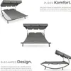 Chaise longue de jardin tectake® pour 2 personnes Voir les images du produit 11