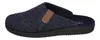 A single blue slipper is shown against a white background. Voir les images du produit
