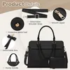 RAINSMORE Handtasche Damen 15.6 Zoll Laptoptasche Schwarz Produktbild-Vorschau 4