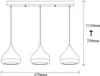Opviq, Yıldo - 6877, lampadario, nero, metallo, 67 x 17 x Anteprima dell’immagine prodotto 3