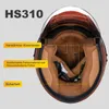 Jethelm Motorradhelm Halbschalenhelm mit Doppelvisier Produktbild-Vorschau 2