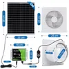 22W Solarpanel Solar Ventilator Abluftventilat mit Timer & Produktbild-Vorschau 2