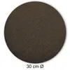 Kissenbezug rund 30 cm braun Leinenoptik Kissenhülle Produktbild-Vorschau 2