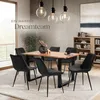 tectake® Set Stuhl Monroe gepolstert, in Samtoptik 48 x 59 Produktbild-Vorschau 8