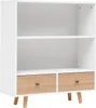 Happy Home Sideboard Kommode offenes Regal mit 2 Schubladen Produktbild-Vorschau 3
