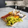 Bambusbrett für Aufschnitt, Käse und Snacks + Messer- und Produktbild-Vorschau 15