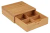 Relaxdays, caja con cajones de bambú, organizador de Vista previa de la imagen del producto 10