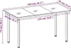 vidaXL Zahradní jídelní stůl černý 140x70x74 cm Ocel a sklo Náhled obrázku produktu 6