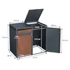 ML-Design Mülltonnenbox 3er für 3 Tonnen 240L Produktbild-Vorschau 8