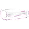 vidaXL Lit de jour avec matelas gris clair 90x190 cm Tissu Voir les images du produit 8
