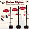 Diagram showing adjustable height cat trees with different height ranges and features. Produktbild-Vorschau