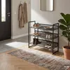 home24 Schuhregal - Schwarz - Metall Produktbild-Vorschau 4