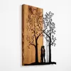Wallity, Amore sotto l'albero, decorazione da parete, noce, Anteprima dell’immagine prodotto 5