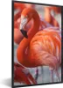 MuchoWow® Gerahmtes Poster Flamingo - Vogel - Tiere - Rosa Produktbild-Vorschau 1