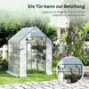 WOLTU Foliengewächshaus Gewächshaus 130 g/m², PE Produktbild-Vorschau 6