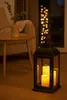 BURI XXL Lanterne Vintage noire avec 3 bougies LED effet Voir les images du produit 3