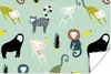 MuchoWow® Poster Affe - Obst - Pastell 180x120 cm - Produktbild-Vorschau 1