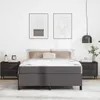 vidaXL Bettrahmen mit Matratze Grau 140 x 200 cm Stoff Produktbild-Vorschau 3