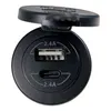 USB Doppelsteckdose | Typ A & C | 12-24V | 4,8A | Ø29mm Produktbild-Vorschau 1