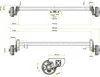 KNOTT brzděná náprava 1350 kg 1200 mm pro autopřepravníky a Náhled obrázku produktu 2