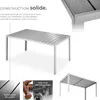 Table de jardin BIANCA 150 x 90 cm pieds réglables en Voir les images du produit 3