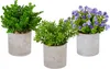 Lot de 3 plantes artificielles Relaxdays, assortiment de Voir les images du produit 1