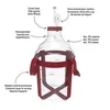 A clear, annotated image of a 25-liter fermentation carboy with its accessories. Produktbild-Vorschau