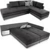 Federkern Ecksofa Doppelbett Dauerschläfer Bettkasten Couch Produktbild-Vorschau 1