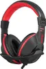 A black and red gaming headset is shown against a white background. Náhled obrázku produktu