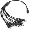 Adaptateur de câble d'alimentation DC 12V 1 femelle vers 8 Voir les images du produit 1