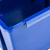 Close-up of the corner of a blue plastic storage box. Anteprima dell’immagine prodotto