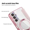 Close-up of the back of a pink phone case with camera lenses and a ring. Produktbild-Vorschau